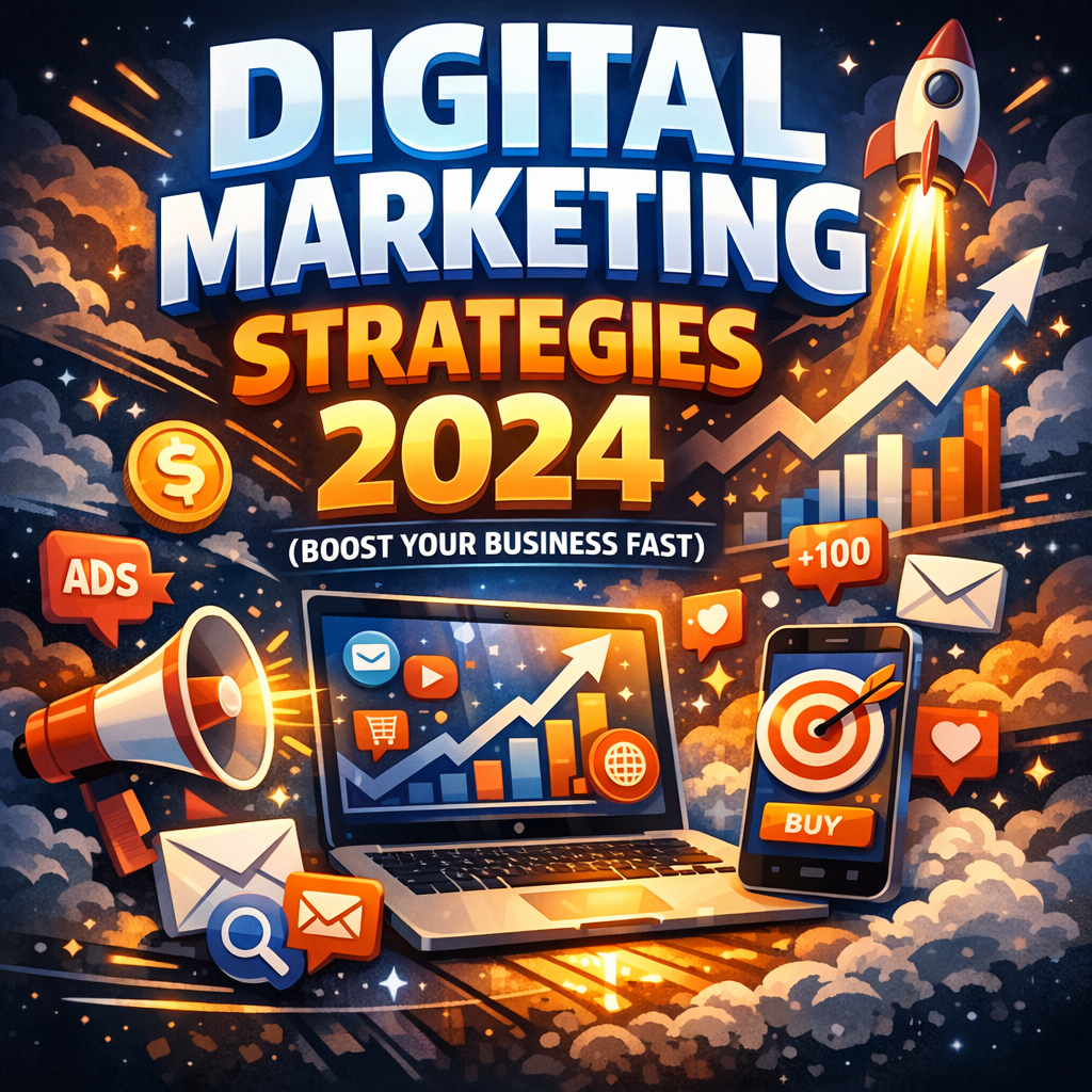 Illustration of Digital Marketing Strategies 2024 (Boost Your Business Fast)