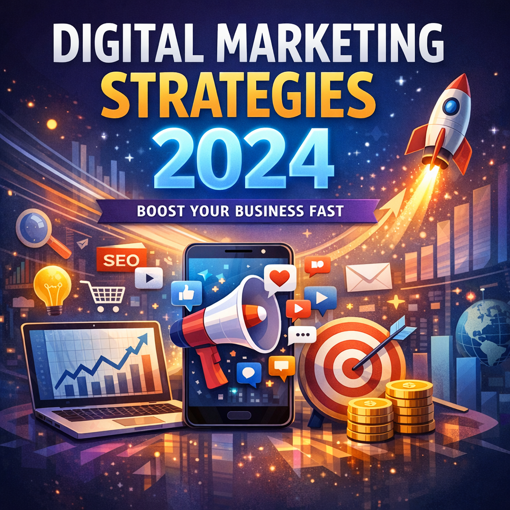 Illustration of Digital Marketing Strategies 2024: Boost Your Business Fast