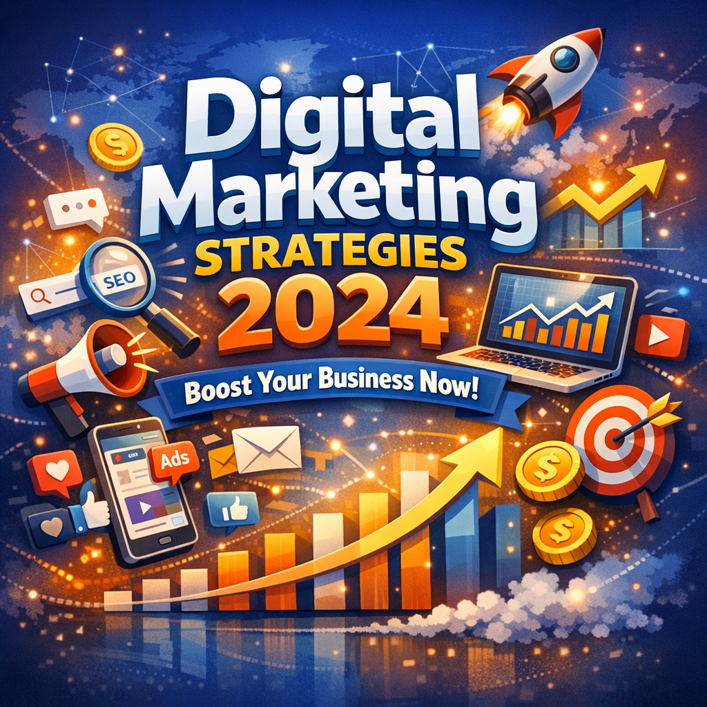 Illustration of Digital Marketing Strategies 2024 (Boost Your Business Now)