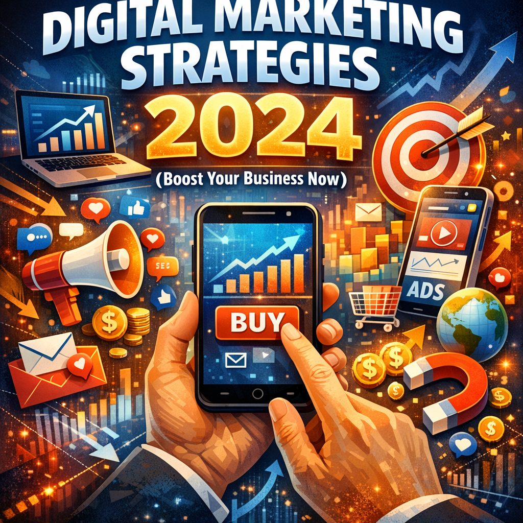 Illustration of Digital Marketing Strategies 2024 (Boost Your Business Now)