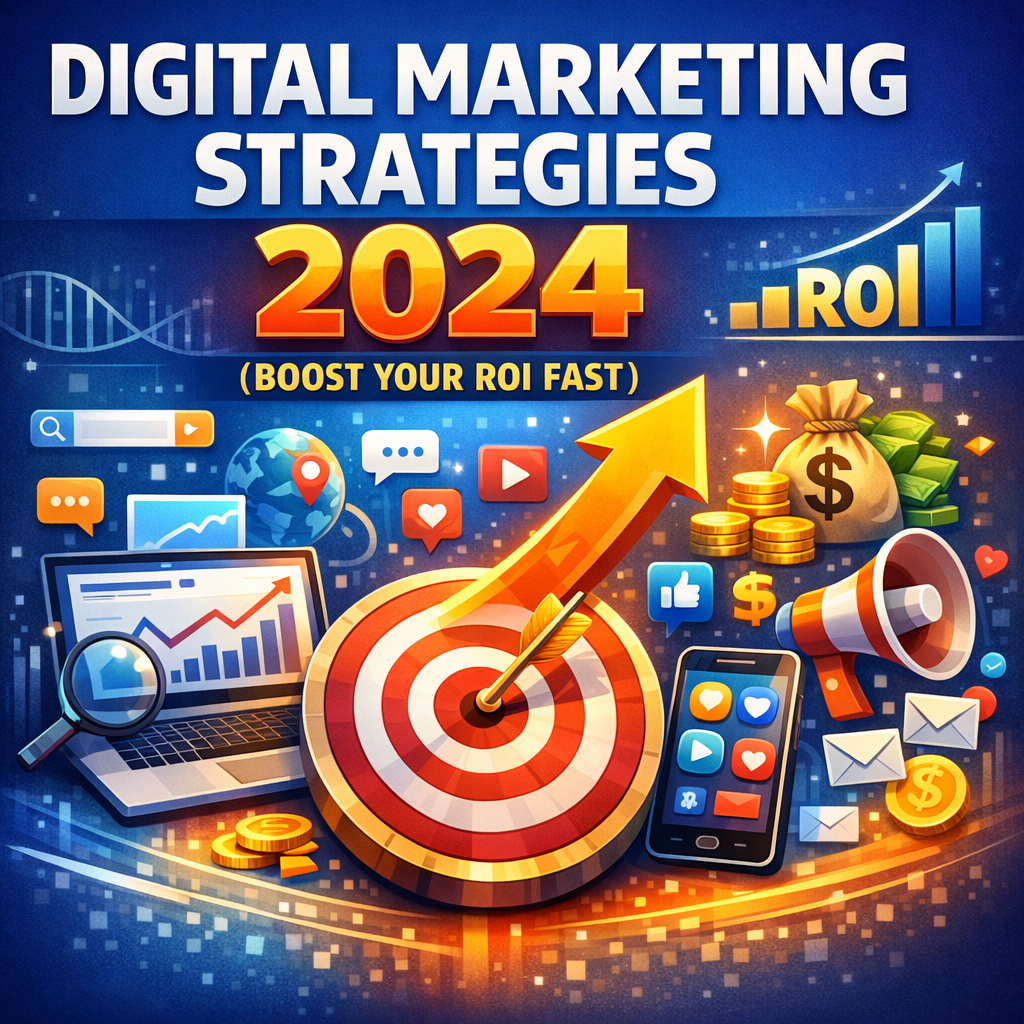 Illustration of Digital Marketing Strategies 2024 (Boost Your ROI Fast)