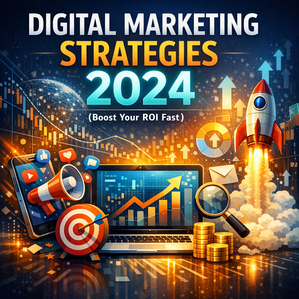 Illustration of Digital Marketing Strategies 2024 (Boost Your ROI Fast)
