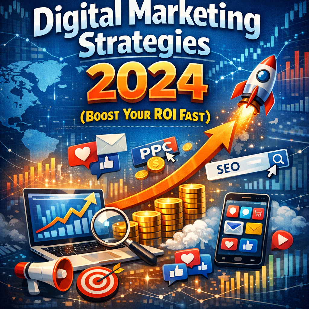 Illustration of Digital Marketing Strategies 2024 (Boost Your ROI Fast)