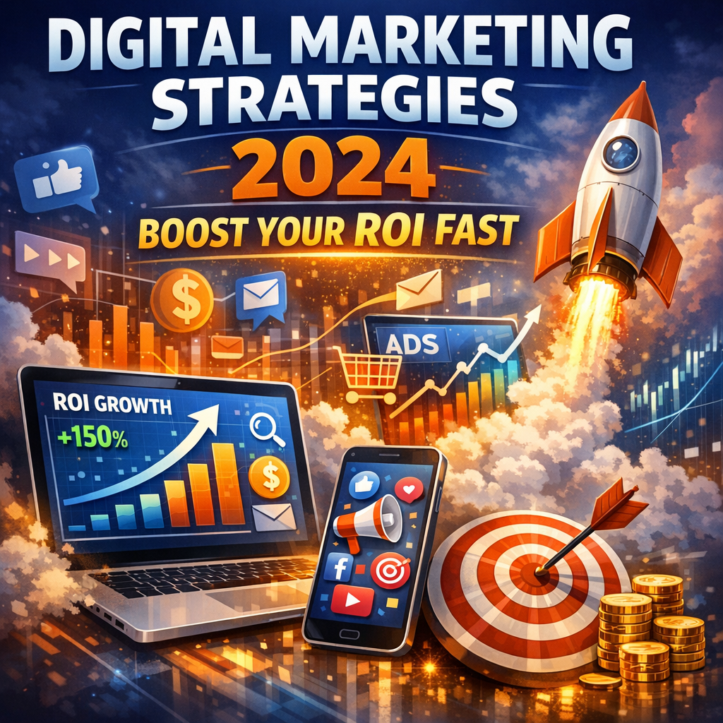 Illustration of Digital Marketing Strategies 2024: Boost Your ROI Fast