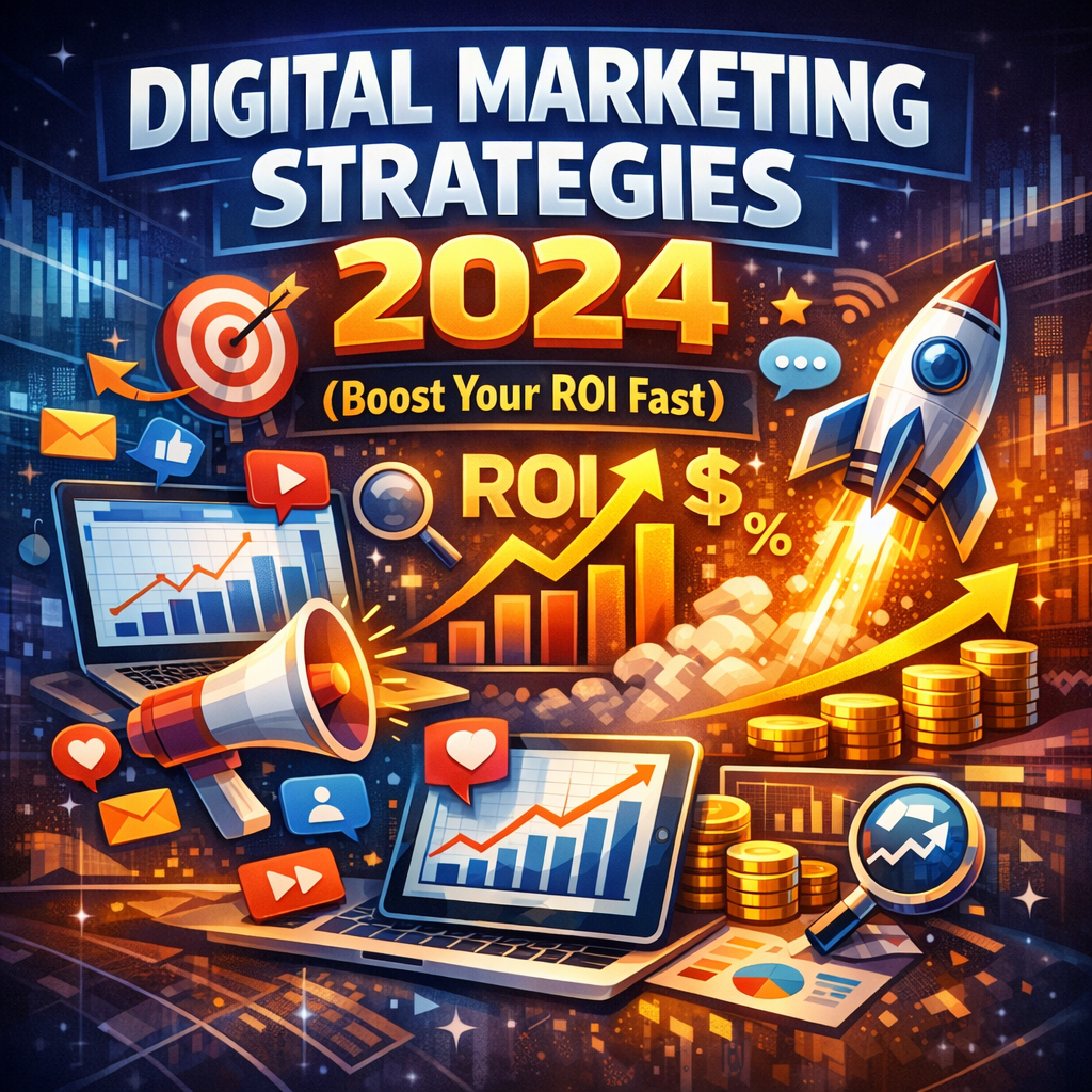 Illustration of Digital Marketing Strategies 2024 (Boost Your ROI Fast)