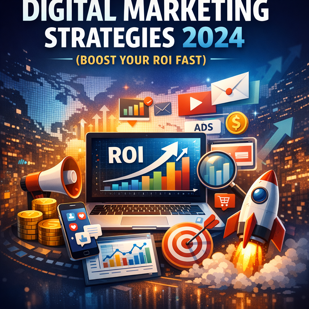 Illustration of Digital Marketing Strategies 2024 (Boost Your ROI Fast)