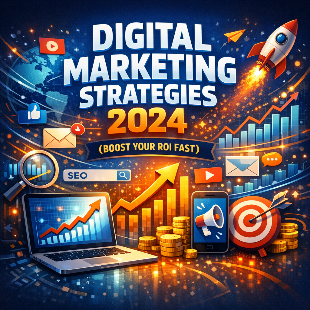 Illustration of Digital Marketing Strategies 2024 (Boost Your ROI Fast)