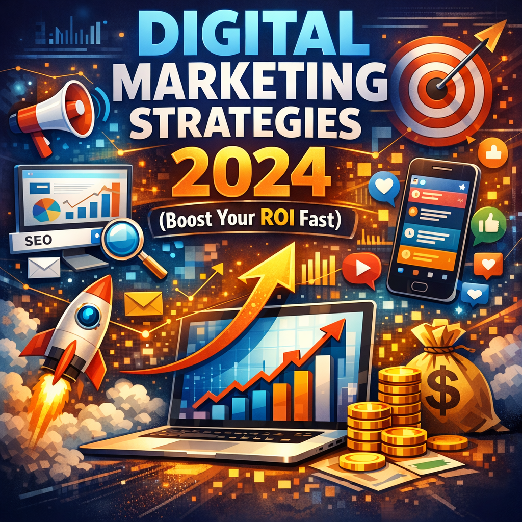 Illustration of Digital Marketing Strategies 2024 (Boost Your ROI Fast)