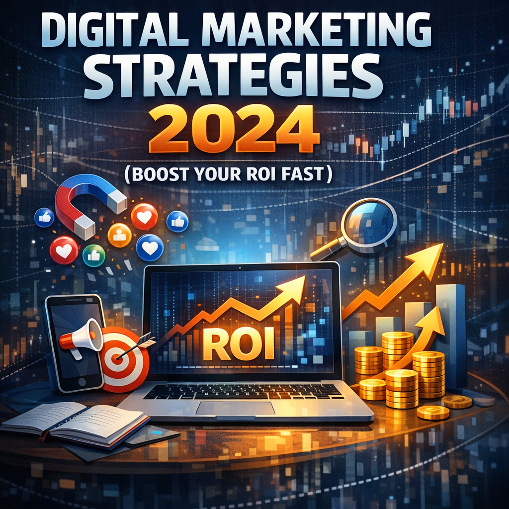 Illustration of Digital Marketing Strategies 2024 (Boost Your ROI Fast)
