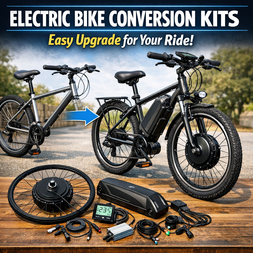 Illustration of Electric Bike Conversion Kits: Easy Upgrade for Your Ride