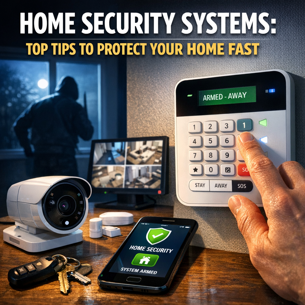 Illustration of Home Security Systems: Top Tips to Protect Your Home Fast