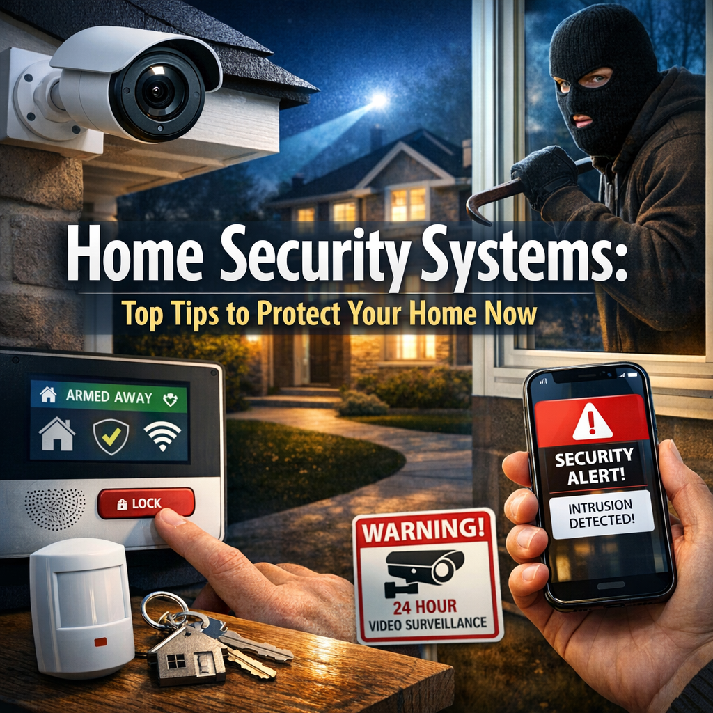 Illustration of Home Security Systems: Top Tips to Protect Your Home Now
