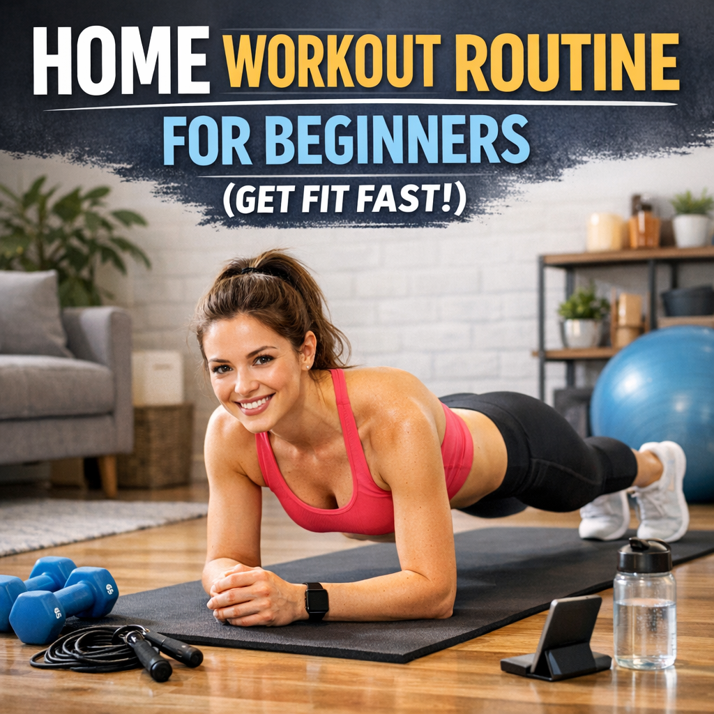 Illustration of Home Workout Routine for Beginners (Get Fit Fast)