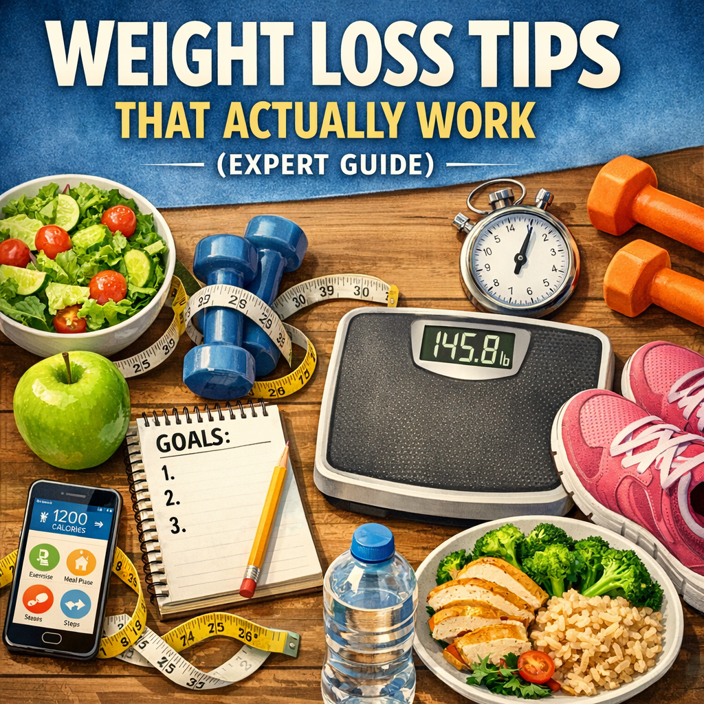 Illustration of Weight Loss Tips That Actually Work (Expert Guide)