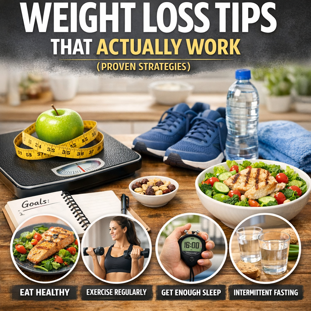 Illustration of Weight Loss Tips That Actually Work (Proven Strategies)