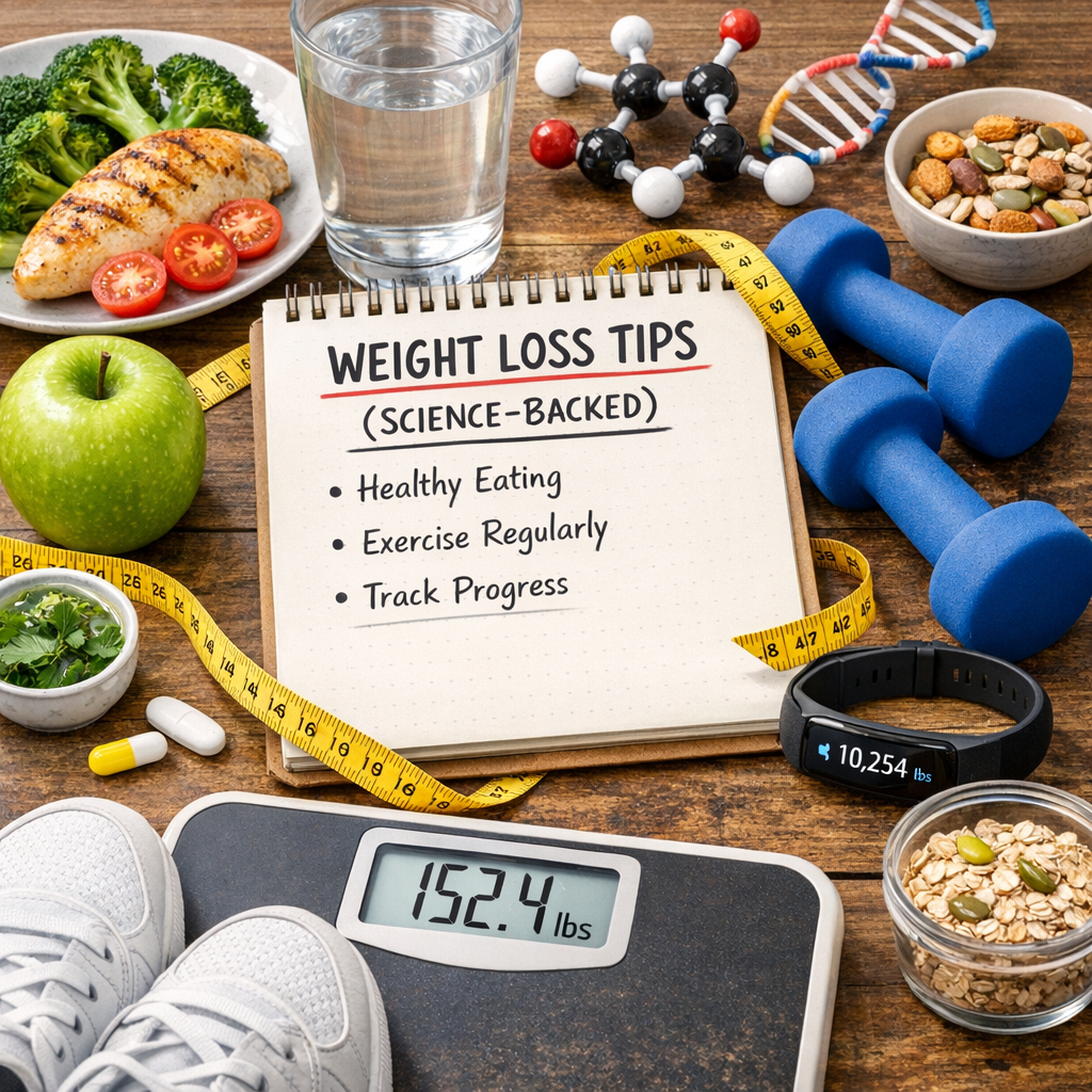 Illustration of Weight Loss Tips That Actually Work (Science-Backed)