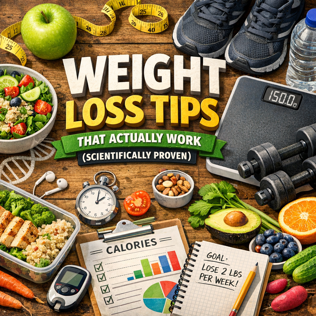 Illustration of Weight Loss Tips That Actually Work (Scientifically Proven)